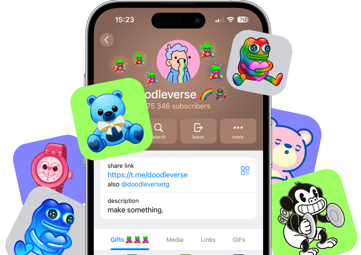 Telegram collectible gifts