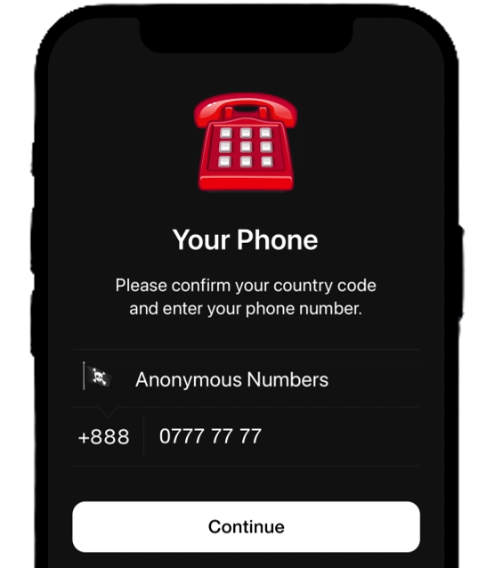 Anonymous numbers on TON